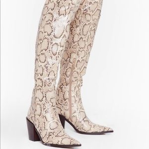 Nasty Gal over the knee boot